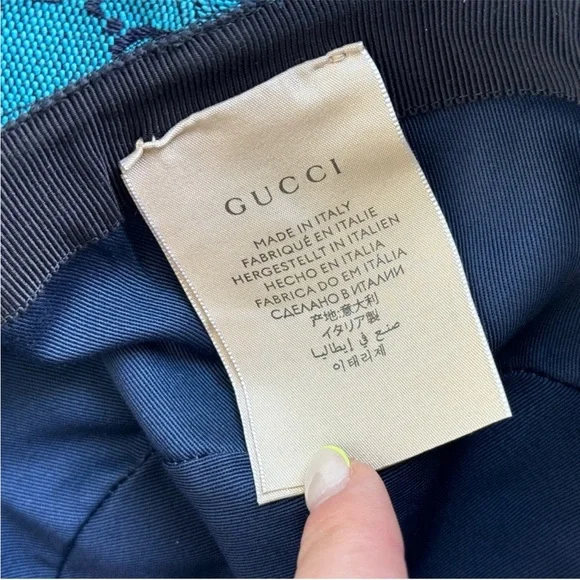 Gorgeous GUCCI Women’s Bucket Hat Size M in elegant Turquoise!!! Gorgeous GUCCI Women main image 2